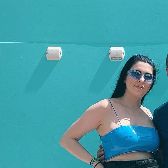 Forever 21 Tinted Blue Sunglasses - Picture 2 of 2